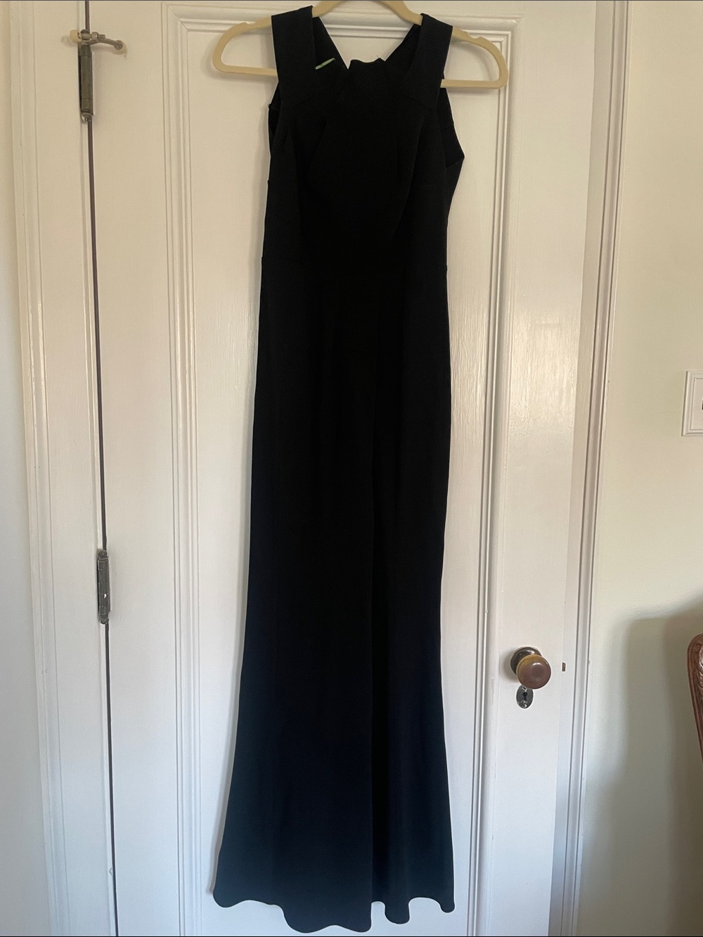 Classic Roland Mouret Black Sleeveless Maxi Dress
